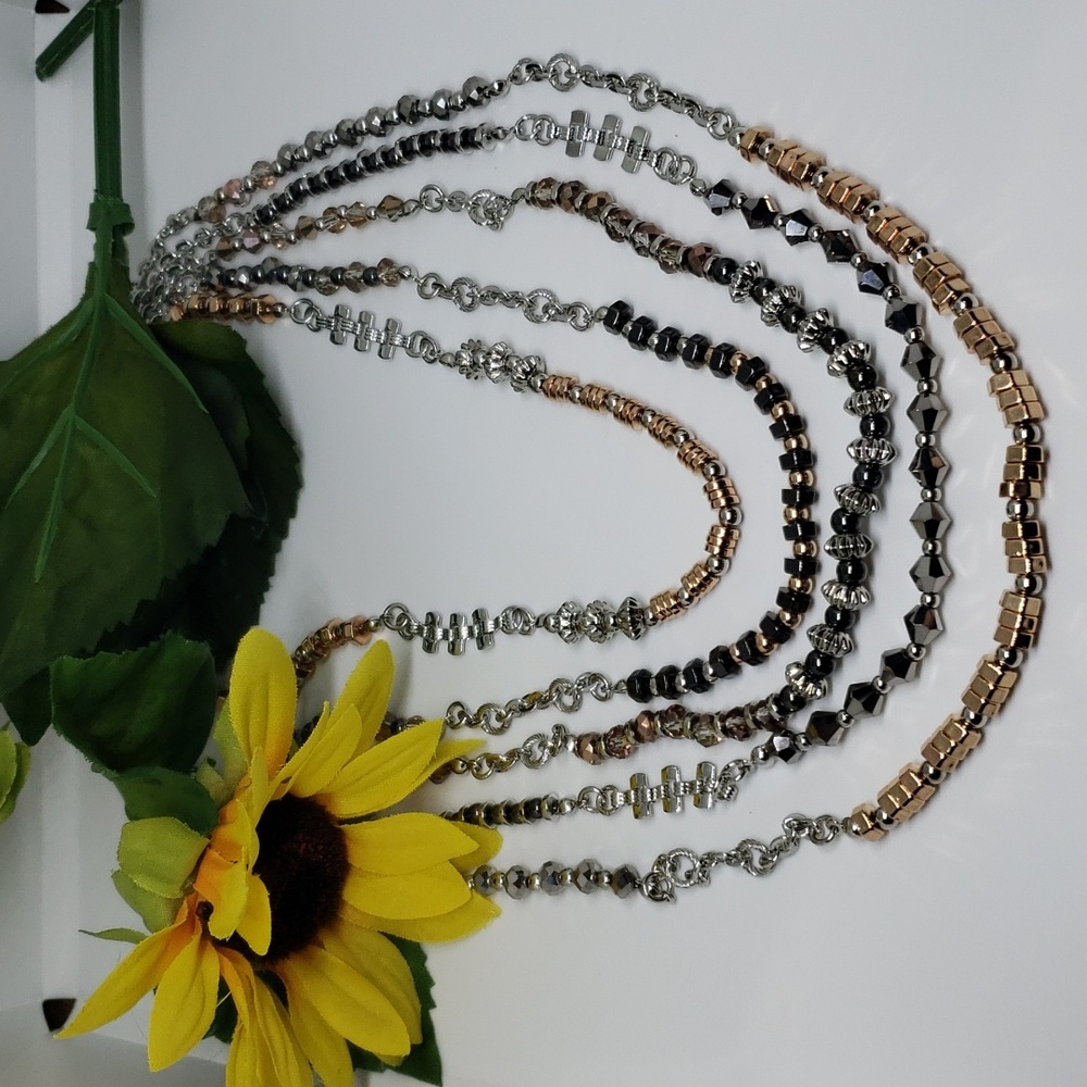 Premier Designs "Get Noticed" Multi-strand Multi-Color Necklace NWOT